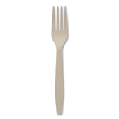 Pactiv EarthChoice PSM Tan Heavyweight Fork, 6.88 inch -- 1000 per case