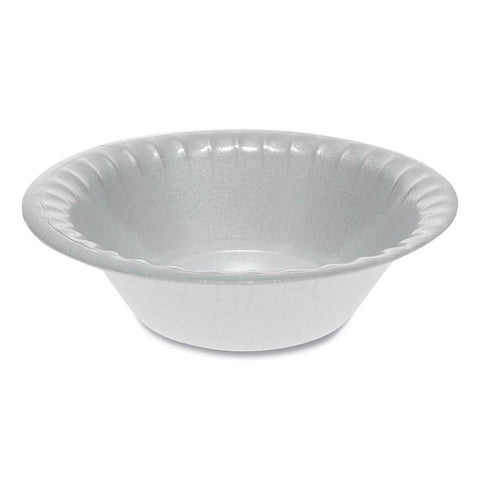Pactiv White Laminated Foam Bowl, 12 Ounce -- 1000 per case