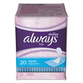 Always Regular Thin Daily Panty Liner - 20 per pack -- 24 packs per case