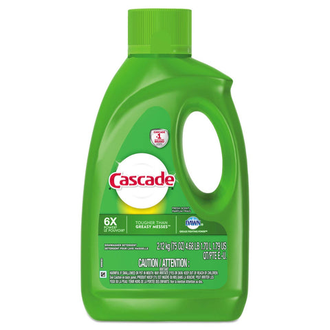 Cascade Fresh Dishwasher Gel with Dawn, 75 Ounce Bottle -- 6 per case