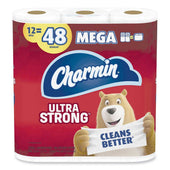 Charmin White 2-Ply Septic Safe Ultra Strong Bathroom Tissue - 264 sheets per roll -- 48 rolls per case