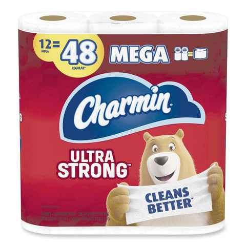 Charmin White 2-Ply Septic Safe Ultra Strong Bathroom Tissue - 264 sheets per roll -- 48 rolls per case
