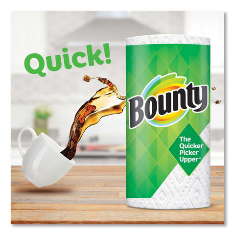 Bounty White 2-Ply Select-A-Size Kitchen Roll Paper Towel, 5.9 x 11 inch - 74 sheets per roll -- 12 rolls per case