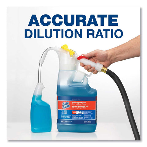 P&G Professional Dilute 2 Go Fresh Scent Spic and Span Disinfecting All-Purpose Spray and Glass Cleaner, 4.5 Liter Jug