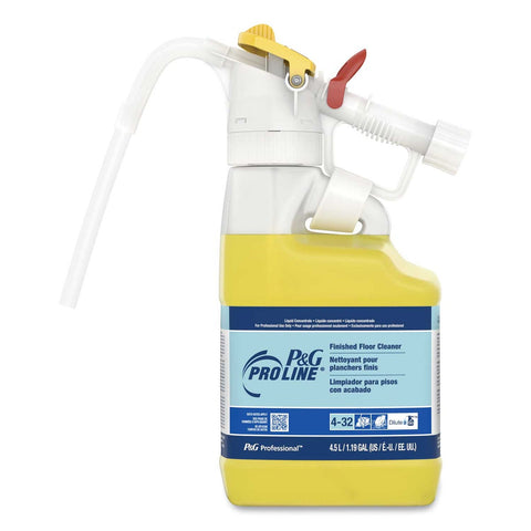P&G Professional Pro Line Dilute 2 Go Fresh Scent Finished Floor Cleaner, 4.5 Liter Jug