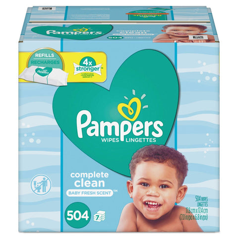 Pampers 1 Ply Baby Fresh Complete Clean Baby Wipes - 504 per pack -- 1 pack