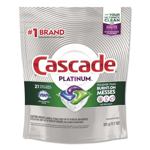 Cascade Fresh Scent Actionpacs, 11.7 Ounce Bag - 21 per pack -- 5 packs per case