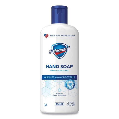 Safeguard Fresh Clean Scent Liquid Hand Soap, 25 Ounce Bottle -- 4 per case