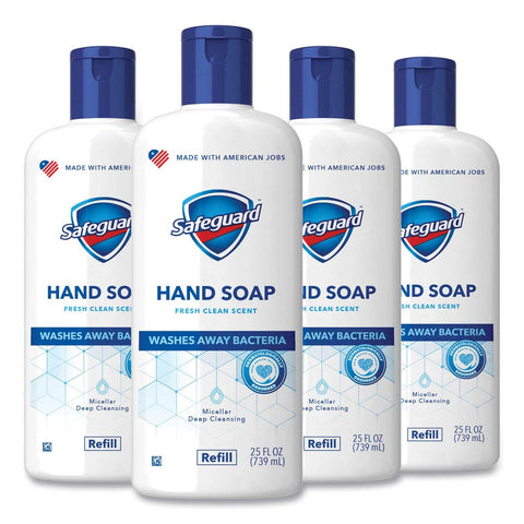 Safeguard Fresh Clean Scent Liquid Hand Soap, 25 Ounce Bottle -- 4 per case