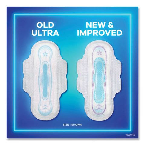 Always Super Absorbent Size 2 Long Ultra Thin Pad with Wing - 32 per pack -- 3 packs per case