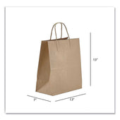 Prime Time Packaging Natural Jr. Mart Kraft Paper Bag, 13 x 7 x 13 inch -- 250 per case