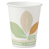 Dart Bare By Solo Eco-Forward Leaf Design SSPLA Paper Hot Cup, 8 Ounce - 50 per pack -- 20 packs per case