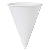 Dart Bare by Solo Eco-Forward White Treated Paper Cone Water Cup, 4 1/4 Ounce -- 200 per case