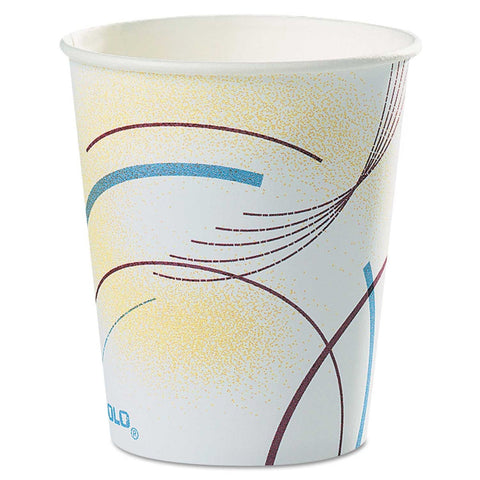 Dart Solo Eco-Forward Meridian Design Treated Paper Multicolored Cold Water Cup, 5 Ounce -- 2500 per case