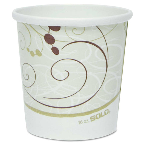 Dart Solo Flexstyle Symphony Design Double Sided Poly Paper Container, 16 Ounce -- 25 per case