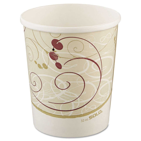 Dart Solo Flexstyle Symphony Design Double Sided Poly Paper Container, 32 Ounce -- 500 per case