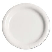 Dart Bare by Solo Forward Medium Weight Clay Coated Paper Round White Plate, 9 inch -- 500 per case