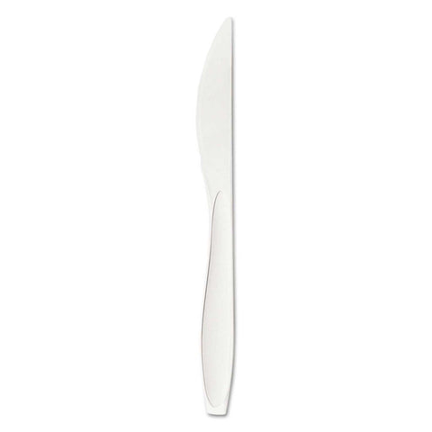 Dart Solo Reliance Medium Heavy Weight Polystyrene White Knife, 6.6 inch Length -- 1000 per case