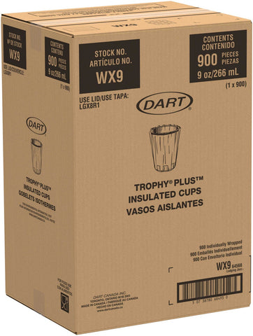 Solo Jazz Lodging Wrapped Smooth Thin Walled Foam Trophy Cup, 9 Ounce -- 900 per case.