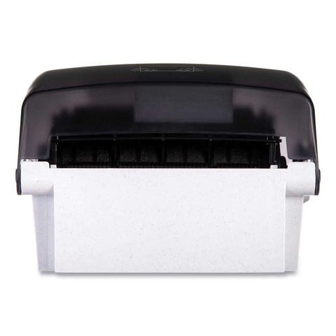 San Jamar Black Simplicity Mechanical Roll Towel Dispenser, 15.25 x 13 x 10.25 inch
