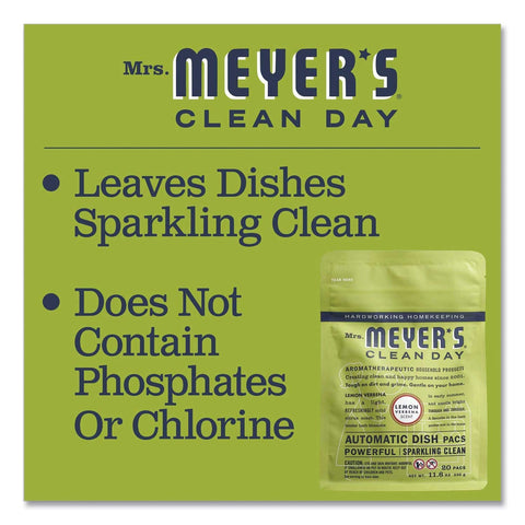 Mrs Meyers Clean Day Lemon Automatic Dish Detergent, 12.7 Ounce - 20 tabs per pack -- 6 packs per case