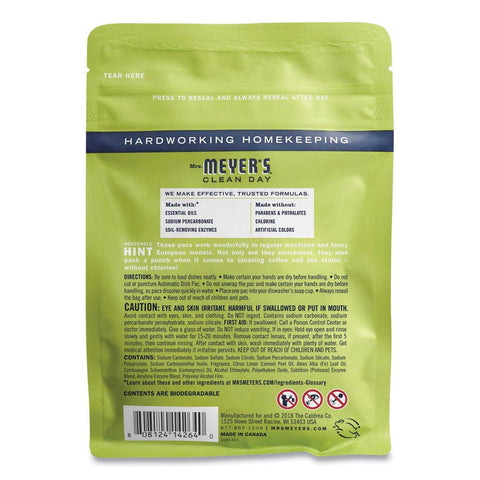 Mrs Meyers Clean Day Lemon Automatic Dish Detergent, 12.7 Ounce - 20 tabs per pack -- 6 packs per case