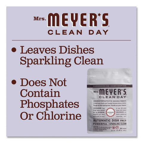 Mrs Meyers Clean Day Lavender Automatic Dish Detergent, 12.7 Ounce Pack - 20 tabs per pack -- 6 packs per case