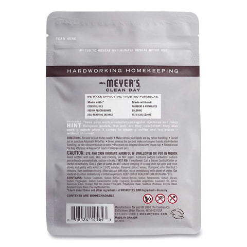Mrs Meyers Clean Day Lavender Automatic Dish Detergent, 12.7 Ounce Pack - 20 tabs per pack -- 6 packs per case