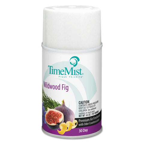 TimeMist Wildwood Fig Scent Premium Metered Air Freshener Refill, 6.6 Ounce Aerosol -- 12 per case