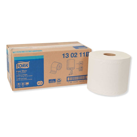 Tork 2 Ply White Centerfeed Paper Wiper, 9 x 13 inch - 800 per roll -- 2 rolls per case