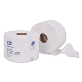 Tork 2 Ply White Septic Safe Advanced Bath Tissue Roll with OptiCore - 865 sheets per roll -- 36 rolls per case