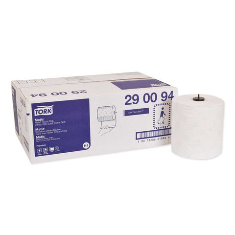 Tork White Premium Extra Soft Matic Hand Towel Roll, 7.7 inch x 300 Feet -- 6 per case