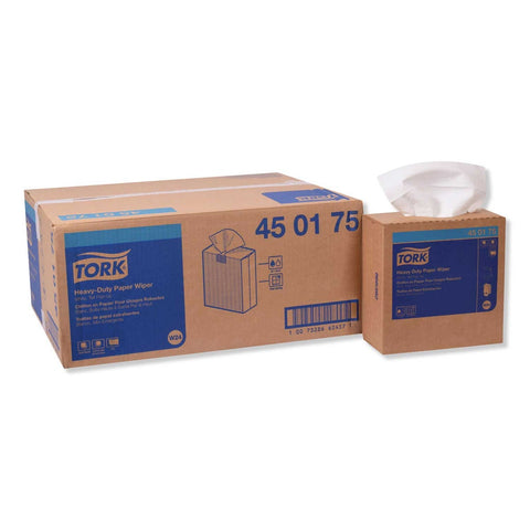 Tork White Heavy Duty Paper Wiper, 9.25 x 16.25 inch - 90 per box -- 10 boxes per case
