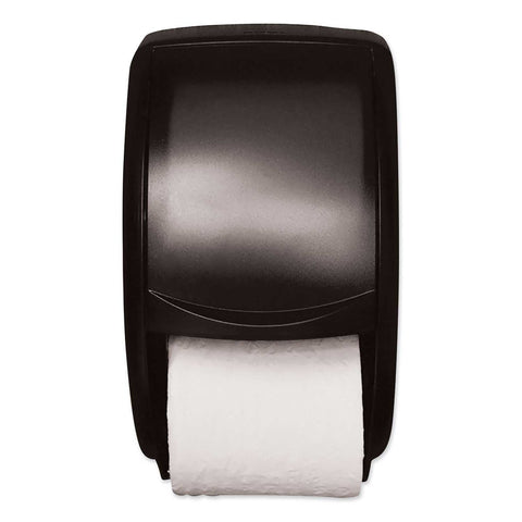 Tork Plastic Smoke Twin Standard Roll Bath Tissue Dispenser, 7.5 x 7 x 12.75 inch