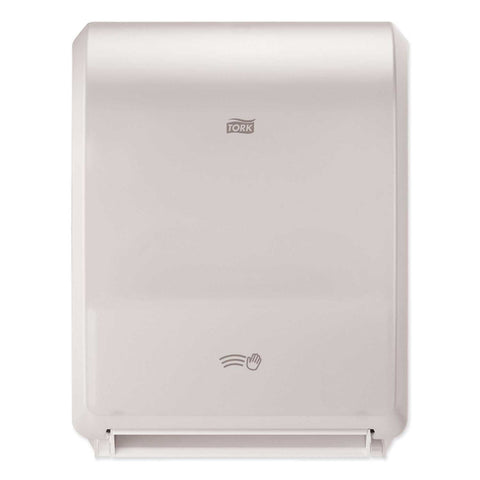 Tork Plastic White Electronic Hand Towel Roll Dispenser, 12.32 x 9.32 x 15.95 inch