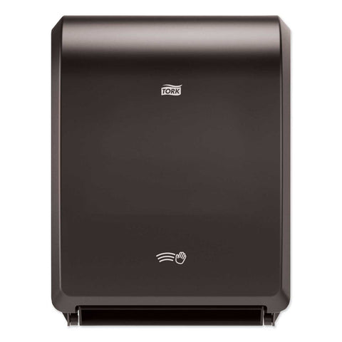 Tork Plastic Black Electronic Hand Towel Roll Dispenser for 7.5 inch Roll, 12.32 x 9.32 x 15.95 inch