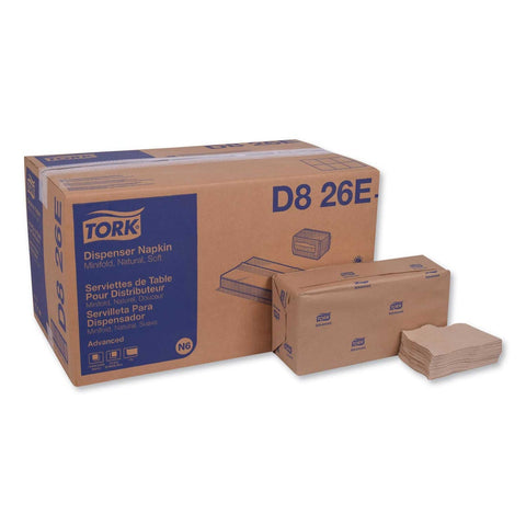 Tork 1 Ply Natural Advanced Soft Minifold Dispenser Napkin, 13 x 12 inch -- 6000 per case