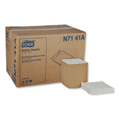 Tork 1 Ply White Paper 1/4 Fold Universal Dinner Napkin, 17 x 17 inch -- 4008 per case