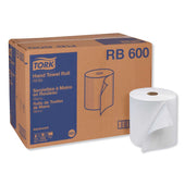 Tork One Ply White Advanced Hardwound Roll Towel, 7.88 inch x 600 Feet -- 12 rolls per case
