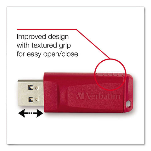Verbatim Store N Go Assorted Colors USB Flash Drive, 16 GB Capacity - 3 per pack -- 1 pack