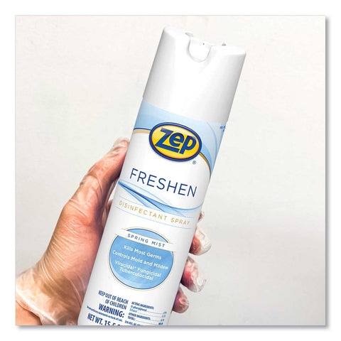 Zep Spring Mist Freshen Disinfectant Spray, 15.5 Ounce Aerosol -- 12 per case