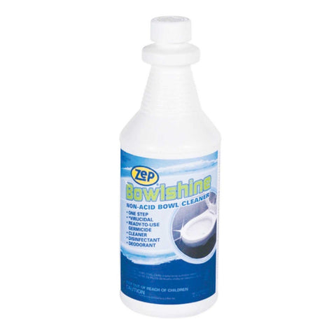 Zep Bowlshine Floral Scent Non Acid Bowl Cleaner, 32 Ounce Bottle -- 12 per case