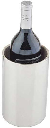 Tablecraft Double Wall Stainless Steel Wine Server, 4.75 inch Dia x 7.5 inch -- 12 per case.