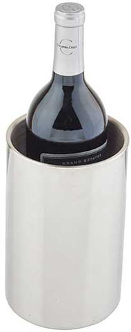 Tablecraft Double Wall Stainless Steel Wine Server, 4.75 inch Dia x 7.5 inch -- 12 per case.
