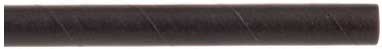 Tablecraft Solid Black Unwrapped Paper Straw, 7.75 inch - 500 count per pack -- 6 packs per case.