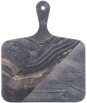 Tablecraft Barnwood Melamine Rectangular Paddle with Handle, 12 x 10 inch