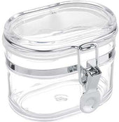 Tablecraft Clear Plastic Oval Resealable Jar, 12 Ounce -- 12 per case.