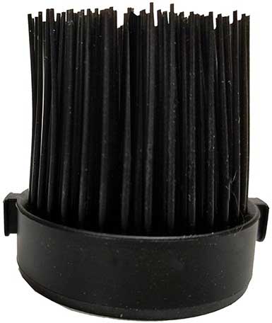 Tablecraft Black Silicone Squeeze Bottle Basting Brush -- 12 per case.