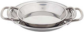 Tablecraft Stainless Steel Mini Paella with Handles, 6 inch