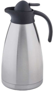 Tablecraft Stainless Steel and Black Plastic Accents Vacuum Coffee Carafe, 68 Ounce
